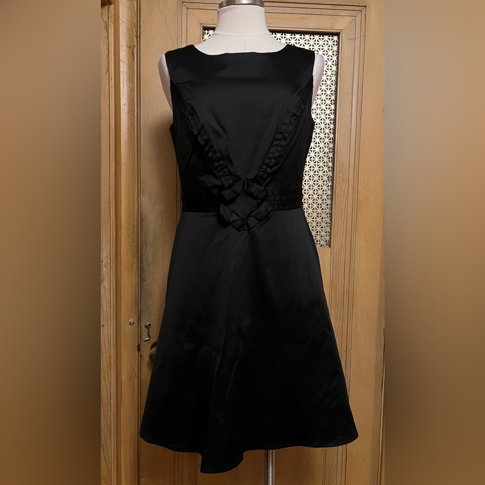 STUDIO M black satin dress